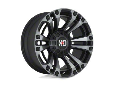 XD Monster 3 Satin Black with Gray Tint 8-Lug Wheel; 20x10; -18mm Offset (11-16 F-350 Super Duty SRW)