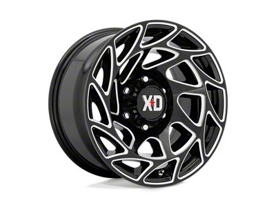 XD Onslaught Gloss Black Milled 8-Lug Wheel; 20x12; -44mm Offset (23-24 F-250 Super Duty)