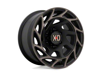 XD Onslaught Satin Black with Bronze Tint 8-Lug Wheel; 22x12; -44mm Offset (17-22 F-350 Super Duty SRW)