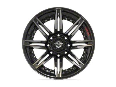 4Play 4P08 Brushed Black 8-Lug Wheel; 20x10; -24mm Offset (11-16 F-350 Super Duty SRW)