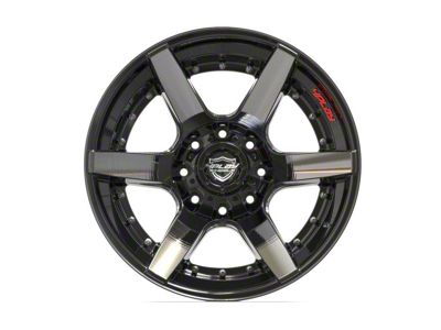 4Play 4P60 Brushed Black 8-Lug Wheel; 20x10; -24mm Offset (17-22 F-350 Super Duty SRW)