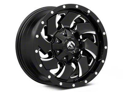 Fuel Wheels Cleaver Gloss Black Milled 8-Lug Wheel; 17x9; 1mm Offset (19-24 RAM 3500 SRW)