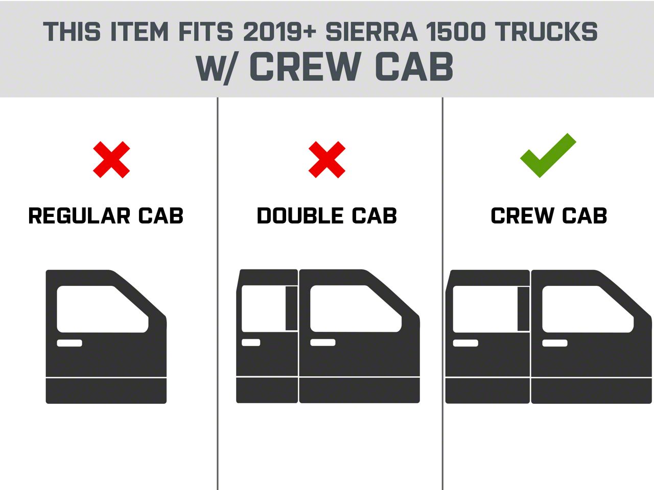 N-Fab Sierra 1500 Cab Length Podium Nerf Side Step Bars; Textured Black  HPC1980CC-TX (19-24 Sierra 1500 Crew Cab) - Free Shipping