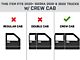 N-Fab Cab Length Nerf Side Step Bars; Gloss Black (20-24 Sierra 2500 HD Crew Cab)