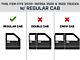 Round Tube Drop Style Nerf Side Step Bars; Black (20-24 Sierra 2500 HD Regular Cab)