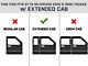 N-Fab Cab Length Nerf Side Step Bars; Textured Black (07-10 Silverado 2500 HD Extended Cab)