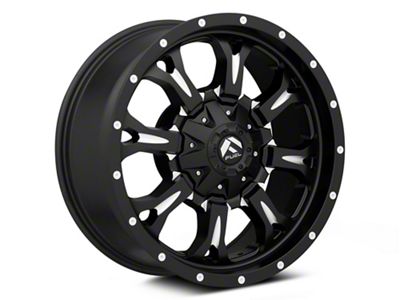 Fuel Wheels Krank Matte Black Milled 6-Lug Wheel; 18x9; 1mm Offset (21-24 F-150)