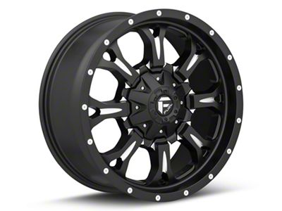 Fuel Wheels Krank Matte Black Milled 6-Lug Wheel; 20x9; 1mm Offset (21-24 F-150)