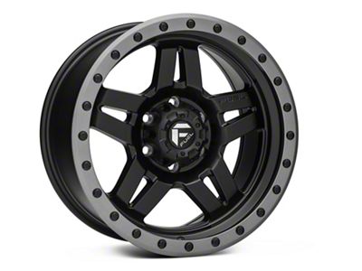 Fuel Wheels Anza Matte Black with Anthracite Ring 6-Lug Wheel; 18x9; 1mm Offset (09-14 F-150)