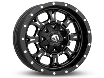 Fuel Wheels Krank Matte Black Milled 6-Lug Wheel; 17x9; -12mm Offset (21-24 F-150)