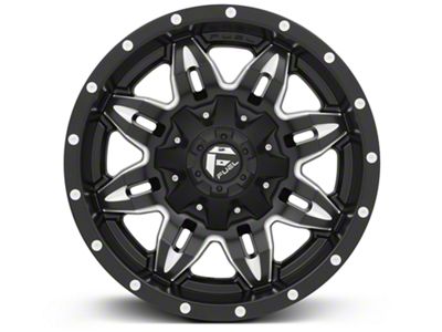 Fuel Wheels Lethal Matte Black Machined 6-Lug Wheel; 17x9; -12mm Offset (21-24 F-150)