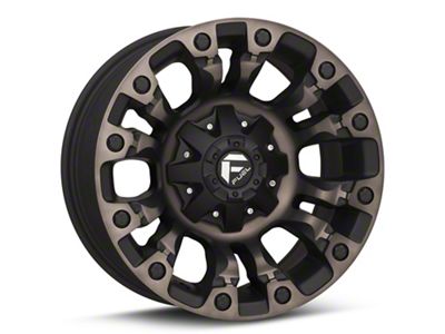 Fuel Wheels Vapor Matte Black Machined 6-Lug Wheel; 17x9; 1mm Offset (21-24 F-150)