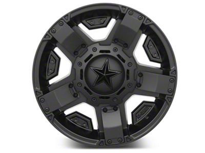 XD Rockstar II Satin Black 6-Lug Wheel; 17x8; 10mm Offset (07-14 Yukon)