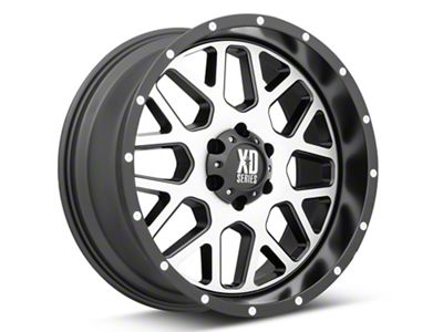 XD Grenade Satin Black with Machined Face 6-Lug Wheel; 20x9; 18mm Offset (21-24 F-150)