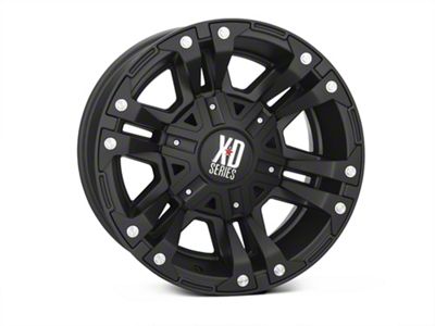 XD Monster II Matte Black 6-Lug Wheel; 17x9; -12mm Offset (09-14 F-150)