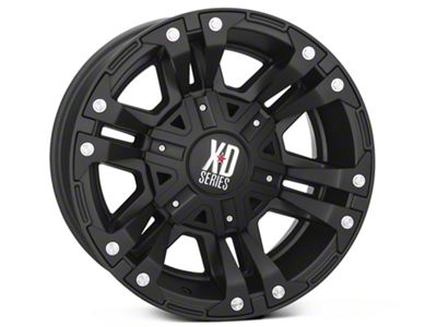 XD Monster II Matte Black 6-Lug Wheel; 17x9; -12mm Offset (21-24 F-150)