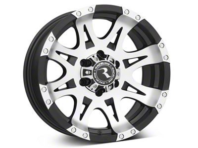 Raceline Raptor Black Machined 6-Lug Wheel; 17x9; 6mm Offset (04-08 F-150)