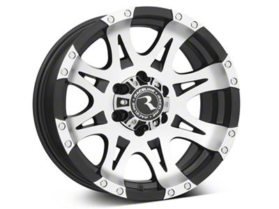 Raceline Raptor Black Machined 6-Lug Wheel; 17x9; 6mm Offset (09-14 F-150)