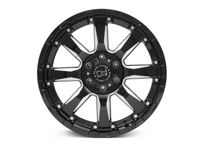 Black Rhino Sierra Gloss Black Milled 6-Lug Wheel; 20x9; 12mm Offset (21-24 F-150)