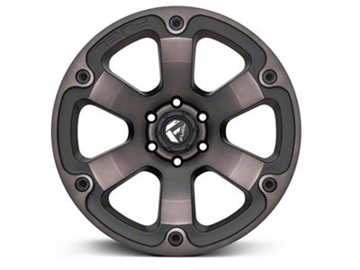 Fuel Wheels Beast Matte Black Machined 6-Lug Wheel; 20x10; -18mm Offset (21-24 F-150)