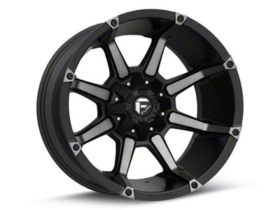 Fuel Wheels Coupler Matte Black Machined 6-Lug Wheel; 20x9; 20mm Offset (21-24 F-150)