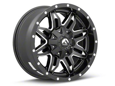 Fuel Wheels Lethal Matte Black Milled 6-Lug Wheel; 18x9; -12mm Offset (21-24 F-150)