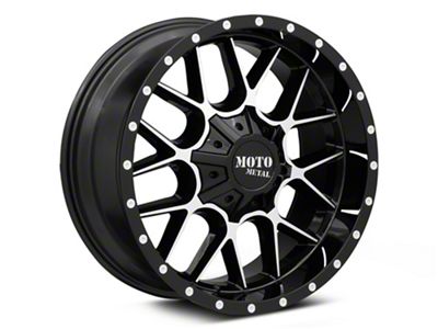 Moto Metal MO986 Siege Gloss Black Machined 6-Lug Wheel; 24x14; -76mm Offset (04-08 F-150)