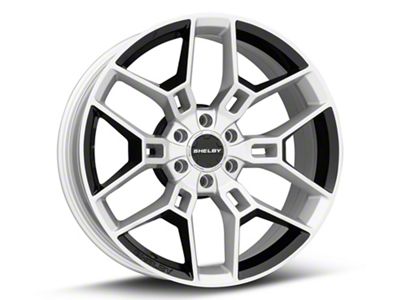Carroll Shelby Wheels CS45 Chrome Powder with Black Inserts 6-Lug Wheel; 22x9.5; 12mm Offset (04-08 F-150)