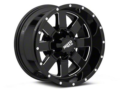 Moto Metal MO962 Gloss Black Milled 6-Lug Wheel; 17x10; -24mm Offset (99-06 Sierra 1500)