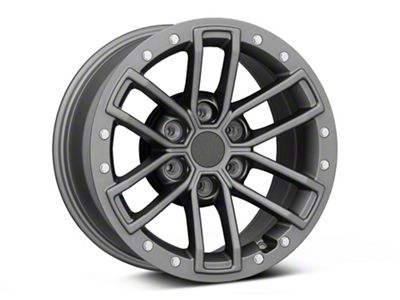 Raptor Beadlock Style Charcoal 6-Lug Wheel; 17x8.5; 34mm Offset (04-08 F-150)