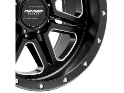 Pro Comp Wheels 62 Series Apex Satin Black Milled 8-Lug Wheel; 20x10; -18mm Offset (17-22 F-350 Super Duty SRW)