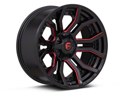 Fuel Wheels Rage Gloss Black Red Tinted 6-Lug Wheel; 20x10; -18mm Offset (15-20 F-150)