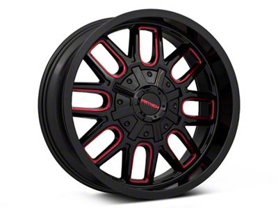 Mayhem Wheels Cogent Black with Prism Red 6-Lug Wheel; 20x9; 0mm Offset (21-24 F-150)