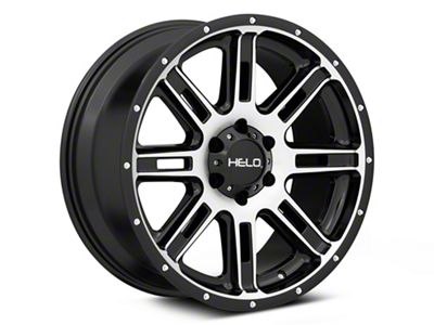 HELO HE900 Gloss Black Machined 6-Lug Wheel; 20x9; 18mm Offset (21-24 F-150)