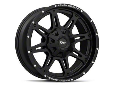 Rough Country 94 Series Matte Black Milled 6-Lug Wheel; 20x10; -18mm Offset (21-24 F-150)