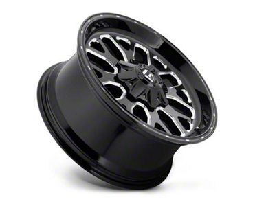 Fuel Wheels Titan Gloss Black Milled 6-Lug Wheel; 20x10; -18mm Offset (15-20 F-150)