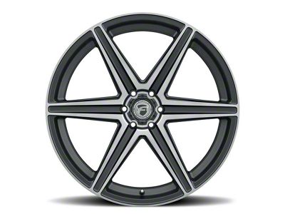 Forgestar X6 Satin Black Machined 6-Lug Wheel; 24x10; 25mm Offset (21-24 F-150)