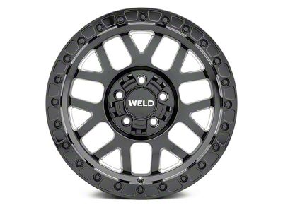 Weld Off-Road Cinch Gloss Black Milled 6-Lug Wheel; 20x10; -18mm Offset (15-20 F-150)