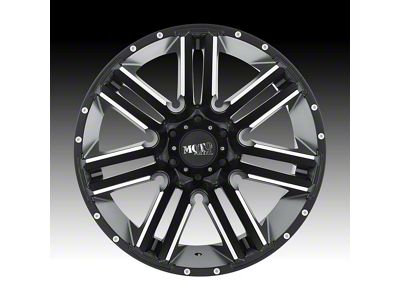 Moto Metal MO978 Razor Satin Black Machined 6-Lug Wheel; 20x9; 18mm Offset (21-24 F-150)