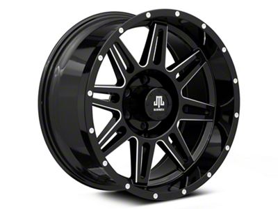 Mammoth Revolver Gloss Black Machined 6-Lug Wheel; 20x9.5; -6mm Offset (21-24 F-150)