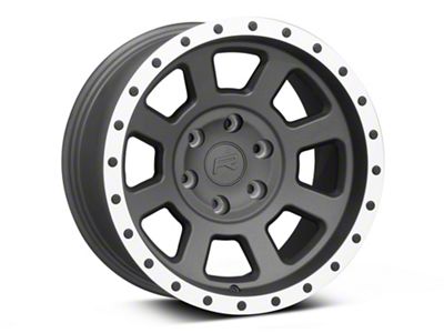 Rovos Wheels Kalahari Charcoal with Machined Lip 6-Lug Wheel; 17x9; -6mm Offset (04-08 F-150)