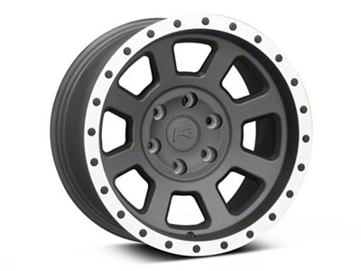 Rovos Wheels Kalahari Charcoal with Machined Lip 6-Lug Wheel; 17x9; -6mm Offset (09-14 F-150)