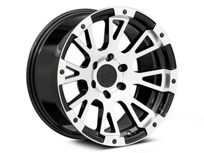 Rovos Wheels Karoo Gloss Black with Machined Lip 6-Lug Wheel; 18x9; 0mm Offset (04-08 F-150)