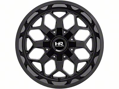 Hardrock Offroad Indestructible Gloss Black 6-Lug Wheel; 20x12; -51mm Offset (21-24 F-150)