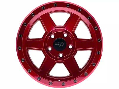 Dirty Life Compound Crimson Candy Red 6-Lug Wheel; 17x9; -12mm Offset (04-08 F-150)