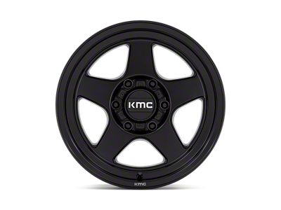 KMC Lobo Matte Black 6-Lug Wheel; 17x8.5; 18mm Offset (04-08 F-150)