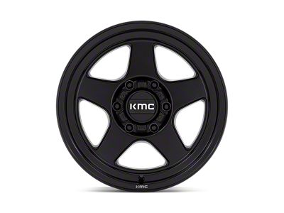 KMC Lobo Matte Black 6-Lug Wheel; 17x8.5; -10mm Offset (15-20 F-150)