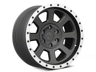 Rovos Wheels Kalahari Charcoal with Machined Lip 6-Lug Wheel; 18x9; 0mm Offset (15-20 F-150)