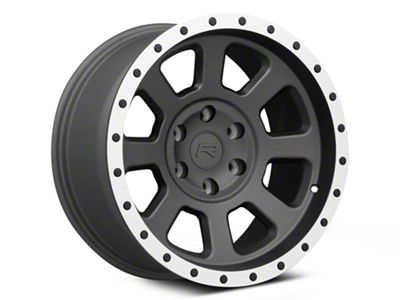 Rovos Wheels Kalahari Charcoal with Machined Lip 6-Lug Wheel; 18x9; 0mm Offset (21-24 F-150)