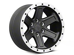 Rovos Wheels Tenere Charcoal with Machined Lip 6-Lug Wheel; 17x9; -6mm Offset (09-14 F-150)